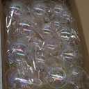 Kathfly 16 Pcs Iridescent Christmas Balls Ornaments Plastic Iridescent Ornament for Christmas Tree Transparent Clear Xmas Ball for DIY Xmas Decor Craft, 4 Sizes