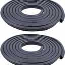 Front Driver and Passenger Side Door Weatherstrip Rubber Seal On-Body for Cadillac Escalade 02-06, Chevy Silverado 99-06, Avalanche Suburban Tahoe 00-06, GMC Yukon Sierra 99-06