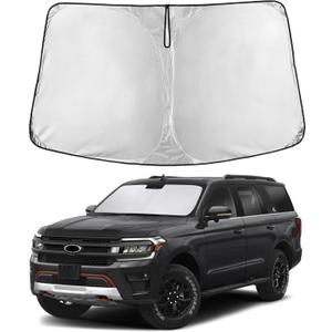 EcoNour Windshield Sunshade Compatible for Ford Expedititon 2018-2023 2024 2025, Sun Visor for Front Windshield & Window Sun Shade Cover, UV Heat Blocker & Protector, Car Accessories