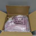 Macarrie 10 Pcs Mother's Day Heart Shaped Serving Tray Platter 20 oz Heart Plates with Clear Lids Dessert Plates Snack Tray for Mother's Day Birthday Party Table Decoration (Pink)