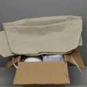Oiotuesa 22x22 inch Outdoor Chair Cushion Set of 2, Fade-Resistant Deep Seat Patio Cushions with Handle Straps, Patio Furniture Cushion for Seat Patio Chairs, Rattan Furniture, Khaki