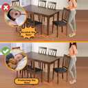 16 Pcs Rectangle Chair Leg Floor Protectors, Silicone Chair Leg Protectors for Hardwood Floors, High Elastic Chair Leg Cover for Chair Table Desk, Protect Wooden Floors from Scratching, Won't Tear