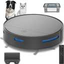 Upgraded Robot Vacuum Cleaner with 3500Pa Power Suction, Robot Vacuum 550ML Large Dust,Remote Control, Automatic Self Charging Robotic Vacuum, Ideal for Pet Hair, Hard Floor, Low Carpet
