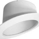 NICOR Lighting 6 in. White Recessed Slope Trim with Baffle (17711)