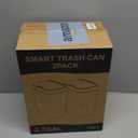 2 Pack 2.7 Gal Bathroom Trash Can with Lid, Automatic Trash Can Small Smart Garbage Can Touchless, Slim Motion Sensor Waterproof Plastic Trash Bins for Bedroom Office Kitchen Toilet Black