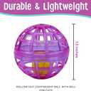 SPOT Lattice Balls Cat Toys - Durable, Fun Balls with Bells Perfect for Swatting and Batting, Colorful Toys to Entertain Indoor Cats and Kittens, - 1.5 inch, 4 pcs