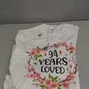Floral 94 Years Old 94th Birthday Women 94 Years Loved Sweatshirt S