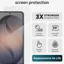 ZAGG Glass+ Samsung Galaxy S26 Ultra Screen Protector - Impact & Shatter Protection, 3x Stronger Tempered Glass, Fingerprint Scanner Compatible, Scratch Resistant, InvisibleShield, Easy Installation
