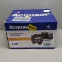 Acquaer 1HP Shallow/Deep Well Jet Pump, Cast Iron Convertible Pump with Ejector Kit, Well Depth Up to 25ft or 90ft, 115V/230V Dual Voltage, Automatic Pressure Switch