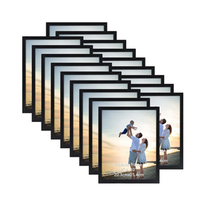 Hoikwo 18 Packs 8x10 Black Multi Picture Frames Set for Family Photos, Artwork, Light Weight Bulk 8 by 10 Frames Pack for Wall Hanging and Table, Stylish Picture Frames