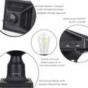 Solar Post Light ST4334Q Vintage Dusk to Dawn Outdoor Bright LED Solar Powered Lamp for Pole Pillar Yard Gates Pathway (Lamp with Base)