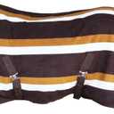 CHALLENGER Horse Polar Fleece Cooler Exercise Blanket Wicks Moisture Winter Liner 43EEFunPrint (84", Brown Striped)