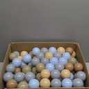 GOGOSO Ball Pits Balls for Toddlers Pack of 50 100 200 Plastics Shape Ball Non-Phthalate Non-BPA Non-Toxic 2.2-Inch Crush Proof Play Balls (Blue Bear Colors)