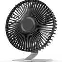 SLENPET 6 inch USB Desk Fan, Adjustable Tilt, 4 Speeds, Ultra-quiet, 90Rotation, Portable, Metal Base
