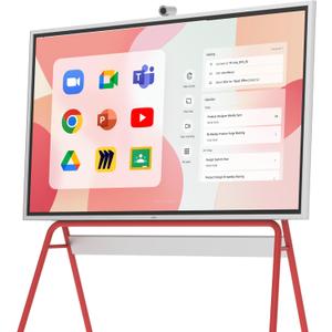 Vibe S1 4K UHD Smart Board, 55 Inch Digital Whiteboard for Office and Classroom, Electronic Presentation Meeting Device for Hybrid Work, Interative Touchscreen Display, Chrome OS and 250+ Free Apps