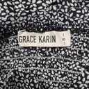 GRACE KARIN Women's 2025 Summer Floral Boho Dress Square Neck Strapped Swing A Line Sundress Beach Long Maxi Outfits, Size Small