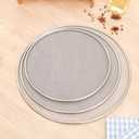 ABOOFAN 9.84 Inch Stainless Steel Splatter Guard Oilproof Mesh Screen for Air Fryer and Frying Pans Grease Splatter Shield Kitchen Tool for Clean Cooking