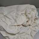 Bedding Queen Fitted Sheet - Bottom Sheet - Deep Pocket - Soft Microfiber - Shrinkage and Fade Resistant - Easy Care -1 Fitted Sheet Only (Ivory)