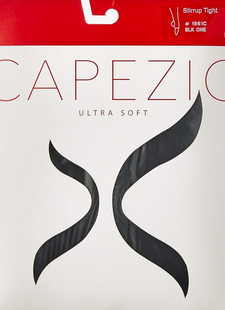 Capezio Girls Ultra Soft Self Knit Waistband Stirrup Tight - Girls L-XL