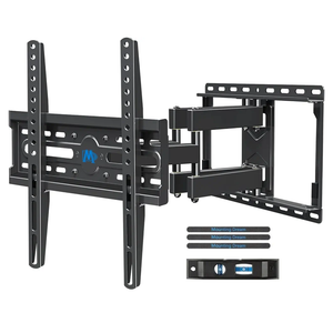 Mounting Dream TV Wall Mount for 32-65 Inch Television,Mount with Swivel and Tilt, Full Motion Bracket with Articulating Dual Arms, Fits 16inch Studs, Max VESA 400X400 mm, 99lbs, MD2380