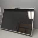 Card Show Display Case Large Aluminum, Trading Card Display Case Suitable for Sports Card/TCG/Jewelry Collection, Silver 34 in X 22 in, 1-Year Coverage