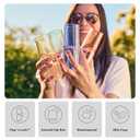TOSSWARE POP 9oz Flute - Color Series SET OF 12, Premium Quality, Recyclable, Unbreakable & Crystal Clear Plastic Champagne Glasses