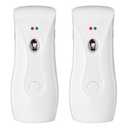 Stardrix Automatic Air Freshener Dispensers (2-Pack), Aerosol Spray Machines, Wall Mounted or Freestanding, Adjustable Timer for Scent Release in Bathroom, Office, Commercial & Home – White