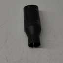LCGP 2.5 Inch Inlet Exhaust Tip 2.5" x 4" x 12" Black Exhaust Tailpipe With Blot-On Design, Universal for Car