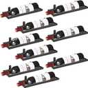 Metal Wall Mounted Racks, Hanging  Bottle Display Organizer Holder with Screws, Beverages  Bottles Storage Shelf for Home Kitchen Bar Decor (Black 9)