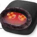 Snailax 2-in-1 Shiatsu Foot and Back Massager with Heat - Kneading Foot Warmer, Electric Feet Massage, Massagers for Back,Leg,Gifts for Women,Men (Black)
