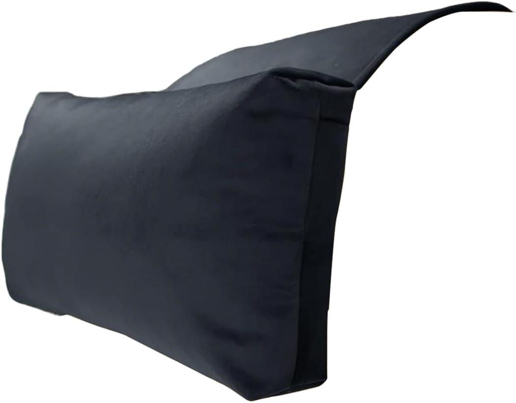 Headrest Pillow with Pearl Cotton Filling for Recliner, Sofa, Chair, Pearl Cotton Filled, Non-Slip Back (Black)