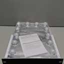 HIEEY Hollywood Vanity Mirror with 12 Dimmable Bulbs Lights, Three Color Lighting Modes, and 5X Magnification, Smart Touch Control, 360Rotation (White,Gift Box)