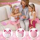 Positive Gifts for Women, Birthday Graduation Teacher Appreciation Gifts for Girls Friends Daughter Sister Teens Coworker, Emotional Inspirational Support Cheer Up Handmade Crochet Axolotl Desk Decor