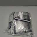 Olsa Dog Raincoat, Dog Hooded Slicker Poncho, 4 Legs Rain Jacket with Reflective Stripe, Water Proof Rain Snow Clothes with Hood for Small Medium Dogs (White)