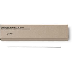 Sesneslabs Santal Coreless Pure Incense Sticks, Artisan-Crafted Niche Scent, Exclusive Low-Smoke Bamboo Charcoal Formula, Clean-Burning, 1-Hour Burn Time, 20 Sticks