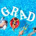 Arrowbash Large Grad Prom 2026 Floating Letters 20 x 15 Inch Pool EVA Foam Letters 2026 Graduation Pool Party Decorations Congrats Party Decor, About 19.69 x 14.76 Inches/ 50 x 37.5 Cm