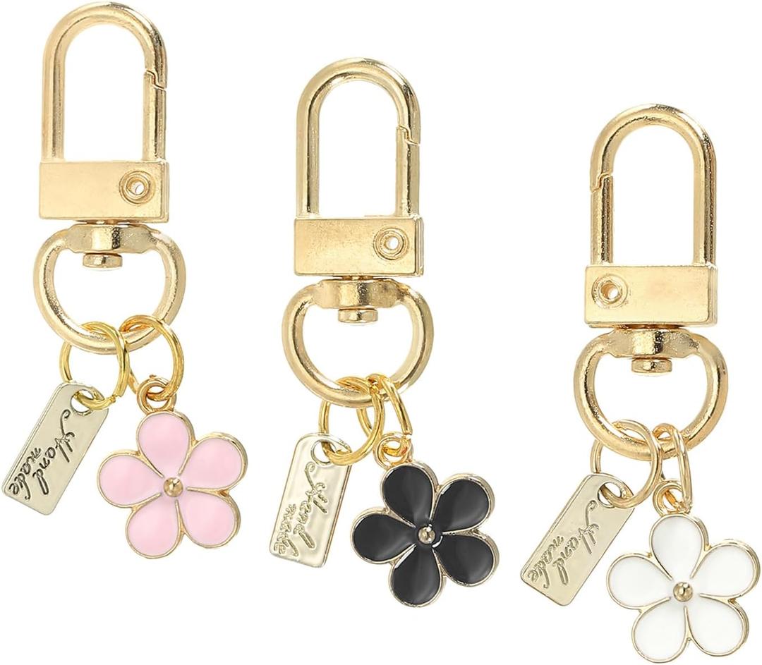 2 x PATIKIL Keychains, Enameled Charm Key Ring Cute Keychains Purse Bag Accessory