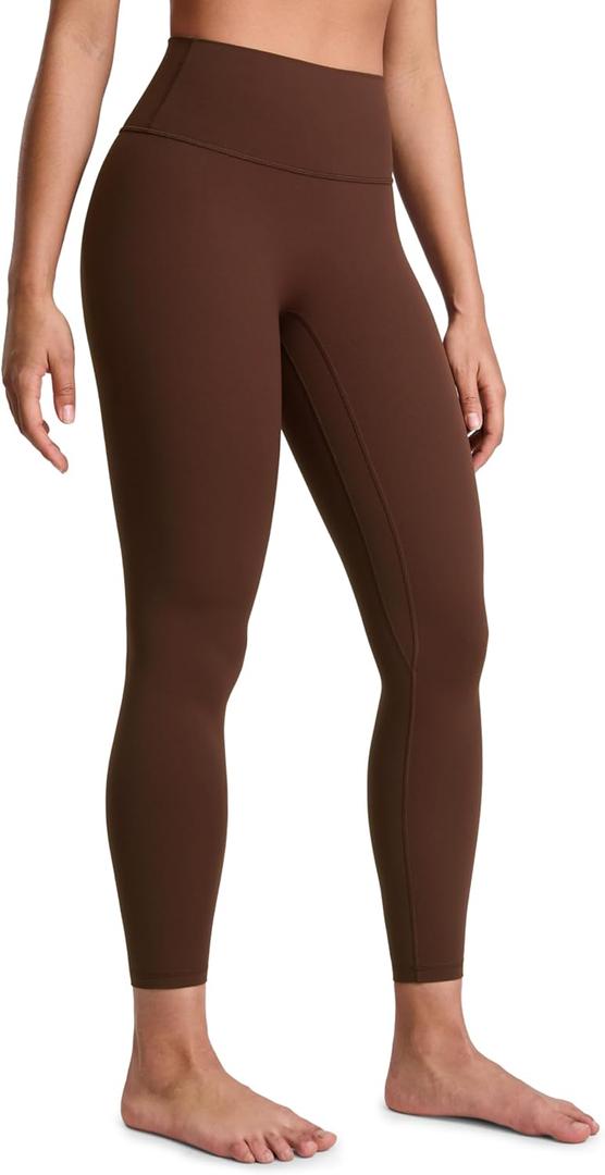 CRZ YOGA SculptAir No Front Seam Yoga Leggings 25" - High Waisted Womens Pants Workout Pilates Athletic V Back Buttery Soft (Small)