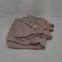 LinenMe 0299105 90" X 102" Stone Washed Bed Linen Flat Sheet, Standard, Natural