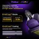 PhaetusxArkfly Conch Hotend H2D Removable Nozzle, 50mm/s Max Flow Rate, EndCoat Enhanced Nozzle (0.8mm)