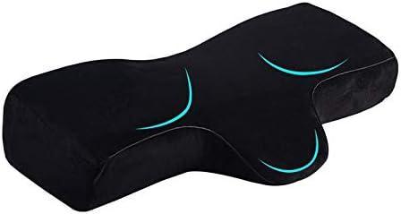 PRASNE Lash Pillow for Lash Extensions,Memory Foam Neck Pillow Eyelash Extension Ergonomic Curve Improve Cervical Pillows for Neck Pain - for Side and Back Sleeping Contour Pillow,Travel Pillow