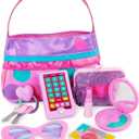 Battat Play Circle Makeup & Beauty Set Dress Up Fashion Accessories Pretend Play Princess Purse Set 3+ Years