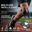 Stryde Precision Knee Strap, 2026 Upgraded Patellar Tendon Support with Silicone Lock-Point Pad, Adjustable Non-Slip Breathable Knee Brace for Running, Cycling & Fitness, One Size (2pcs)