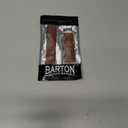 BARTON WATCH BANDS- Black Leather and Rubber Hybrid - Choose Color & Size - Compatible with All Apple Watches (Ultra, SE, 8, 7, 6, 5, 4, 3, 2, 1) - 38mm, 40mm, 41mm, 42mm, 44mm, 45mm, 49mm (Oak Brown Leather (Stainless Steel Buckle))