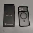 TOCOL for iPhone 17 Pro Max Case, Compatible with Magsafe, Full Camera Protection, Built-in Magnets, Translucent Matte for iPhone 17 Pro Max Phone Case 6.9 inch (Black)