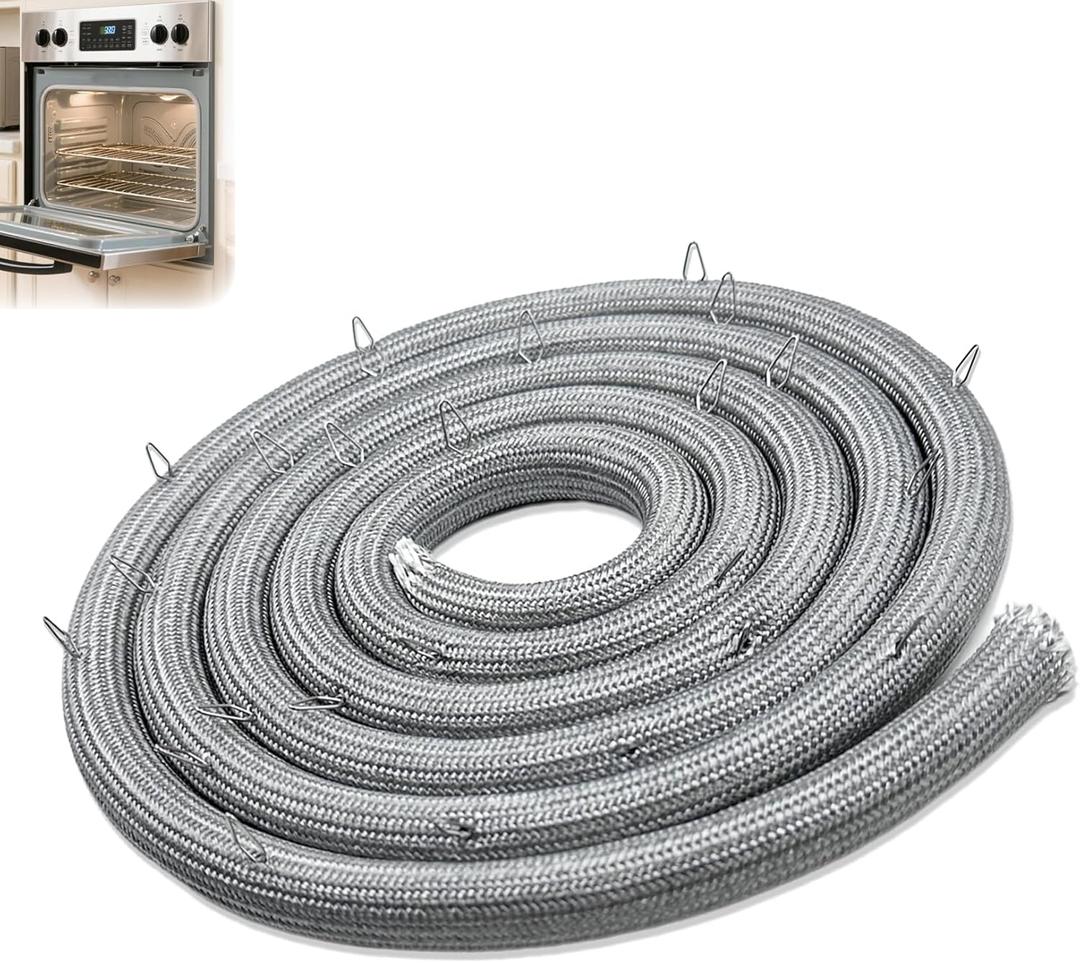 Upgraded WB41T10003 Range Oven Stove Door Gasket Seal (23 Mounting Clips), Compatible with Some GE Kenmore Ranges or Ovens, Replace 963464 EAP754417 PS754417 AP3192954 AH754417