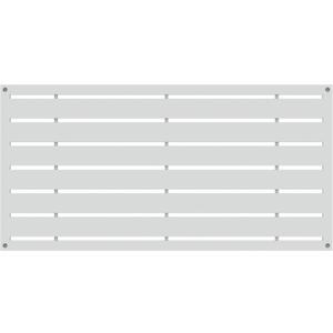 2'x4' Boardwalk Decorative Screen, White