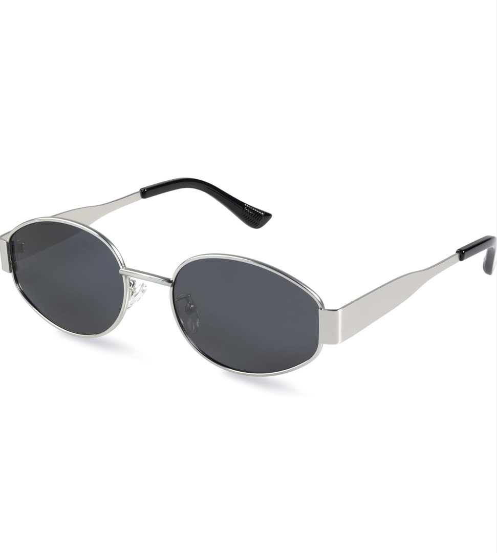 livho 2025 Trendy Oval Sunglasses - Stylish Polarized Shades for Everyday - Retro Metal Frames
