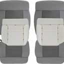 NLQR Gray Front Driver & Passenger Side Bottom & Top Lean Back Replacement Cloth Seat Covers & Foam Cushions Compatible with Ford F150 XLT F150 STX F150 FX4 2004 2005 2006 2007 2008