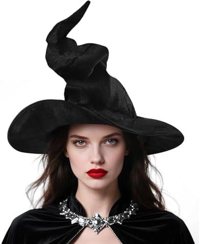 Amazon.com: Leuceiy Halloween Witch Hat, Adult Witch Hats for Women, Large Wizard Hat Cosplay Party Costume Accessories : Clothing, Shoes & Jewelry